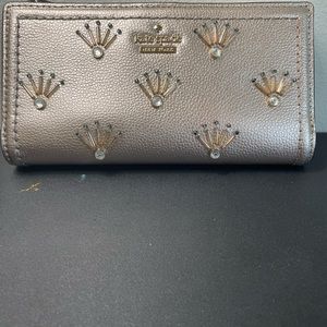 Kate Spade Gold Beaded Wallet